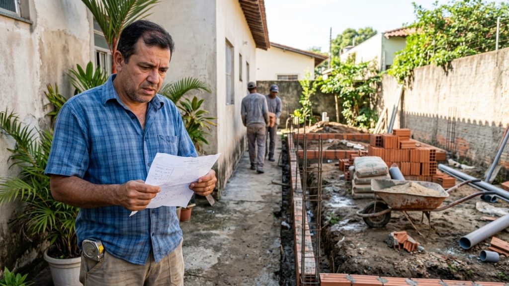 Quanto um pedreiro cobra para construir uma edícula de 18 m² nos fundos de casa em 2026?