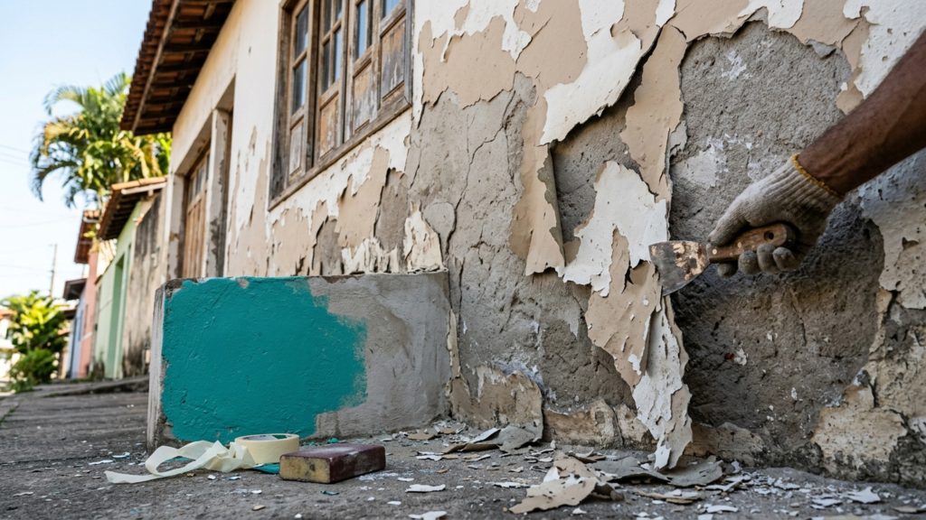 Quanto um pintor cobra para lixar e pintar a fachada de uma casa térrea de 80 m² com tinta acrílica em 2026