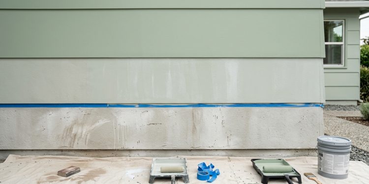 Quanto um pintor cobra para lixar e pintar a fachada de uma casa térrea de 80 m² com tinta acrílica em 2026
