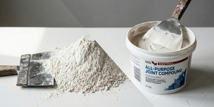 Diferença entre gesso e massa corrida no acabamento de paredes