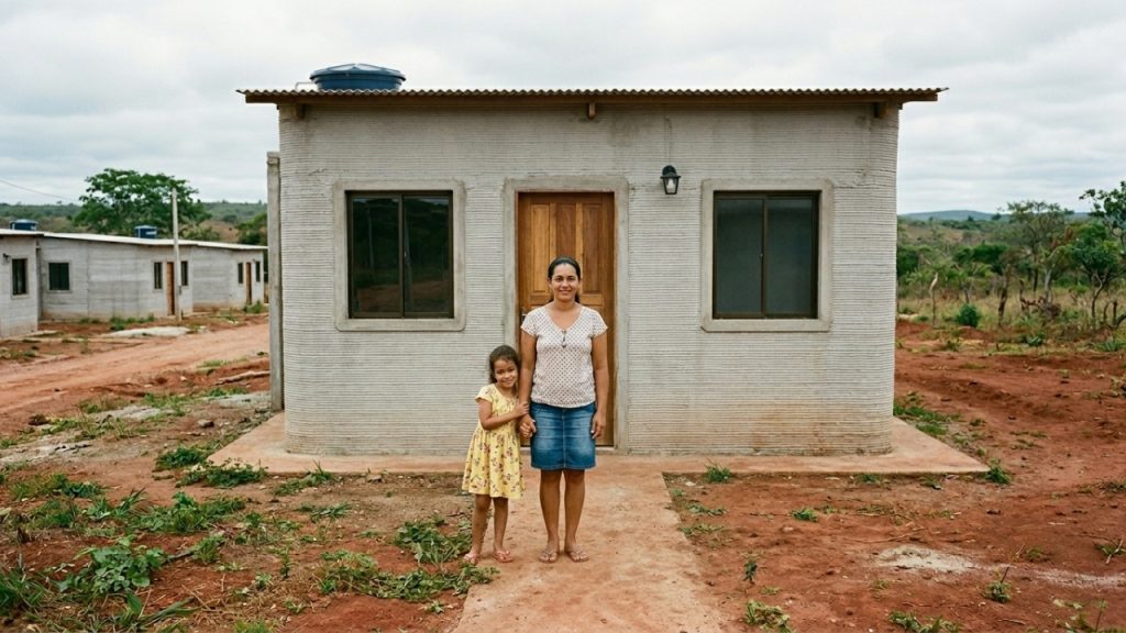Casas de concreto de 120 m² impressas em 3D em 48 horas