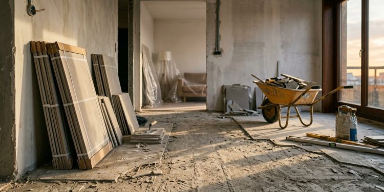 Quanto custa trocar o piso de um apartamento de 70 metros quadrados em maio de 2026