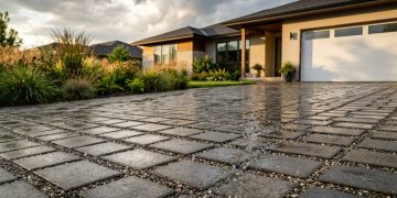 Estados Unidos, Canadá e Reino Unido substituem piso impermeável por pavimento drenante em garagens e entradas de imóveis