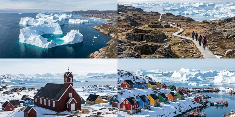 Cidade situada no oeste da Groenlândia abriga o fiorde de gelo mais produtivo do Hemisfério Norte, onde icebergs gigantescos se desprendem de uma geleira