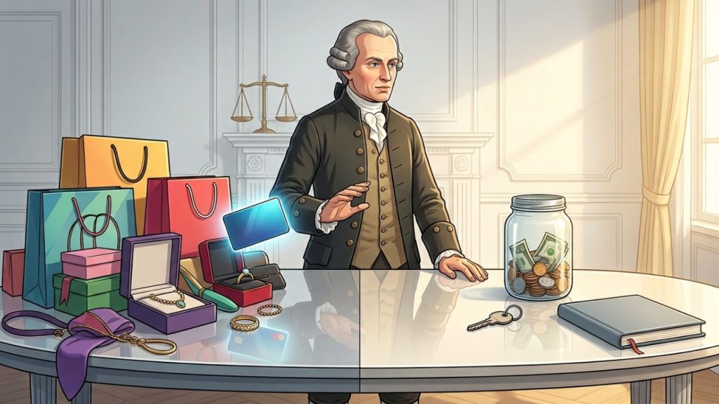 Immanuel Kant defendia princípios e dizia: “a moral não é propriamente a doutrina de como sermos felizes”