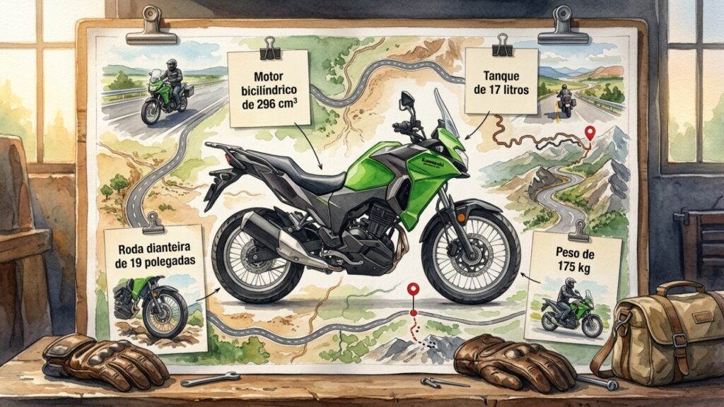 A trail bicilíndrica de 300 cilindradas com roda dianteira de 19 polegadas quer ser a moto de quem não sabe onde a estrada termina