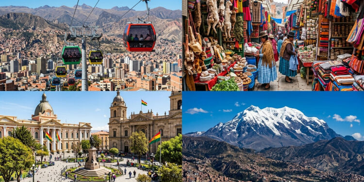Cidade situada a 3.640 metros de altitude é a capital administrativa mais alta do mundo e surpreende pela sua geografia montanhosa. Descrição