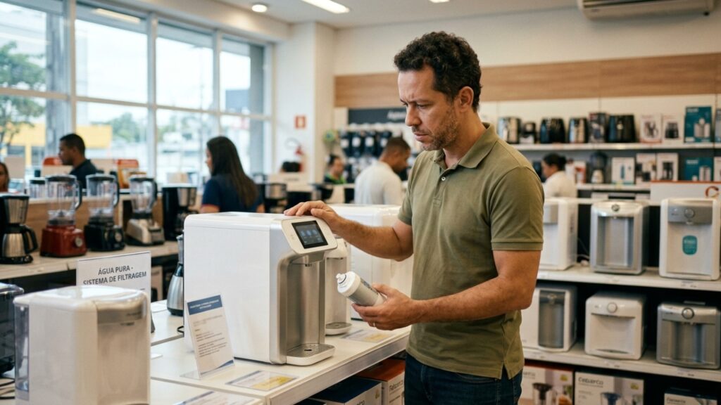 Quanto custa um purificador de água de bancada em 2026 e se ele realmente entrega água mais limpa que o filtro de barro