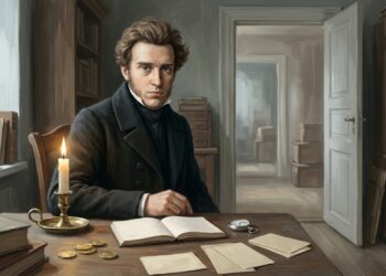 Kierkegaard, filósofo que enxergava a angústia como o preço de quem ainda pode escolher: “A ansiedade é a vertigem da liberdade”