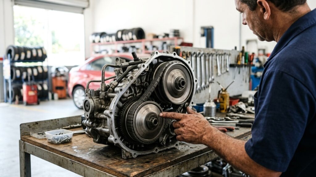 O que significa a sigla CVT na transmissão do carro e por que alguns motoristas sentem que o motor fica acelerado mesmo sem o carro andar rápido