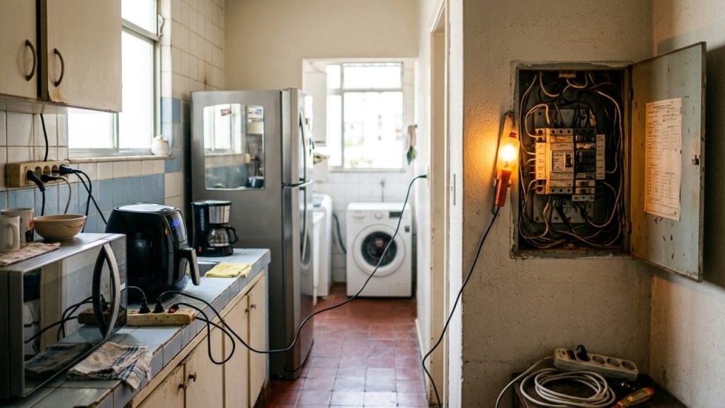 O que um eletricista cobra para trocar o quadro de disjuntores de uma casa antiga de 60 m² em 2026
