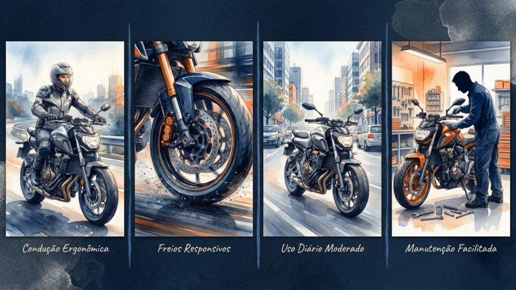 Esta naked de 471 cc aposta no motor bicilíndrico para atrair quem quer deixar as motos pequenas para trás