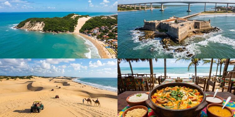 A capital nordestina que oferece cerca de 300 dias de sol por ano e fica ao lado do maior cajueiro do mundo em uma orla repleta de dunas gigantes