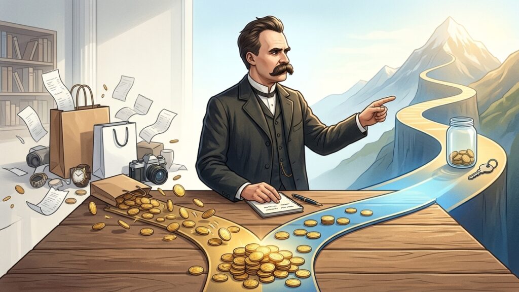 Nietzsche desafiava a fraqueza interior e escreveu: “quem tem um porquê enfrenta quase qualquer como”