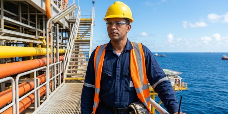 Quanto ganha um operador de plataforma de petróleo em 2026 e como funciona a escala de embarque que divide o mês entre mar e terra