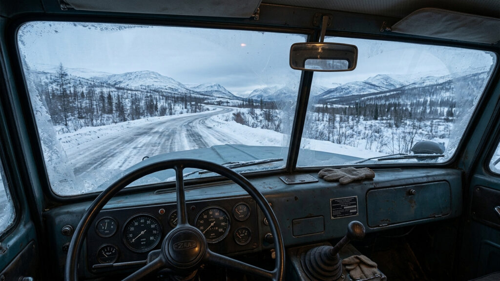 Com 2.032 km de extensão pela gélida Sibéria, a lendária estrada de ossos russa liga Yakutsk a Magadan em um trajeto de isolamento extremo