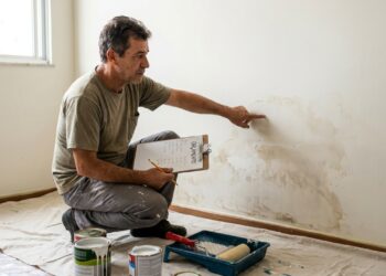 Quanto um pintor cobra para pintar um apartamento de 50 m² em 2026, e por que parede manchada encarece o serviço