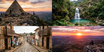 Cidade do interior de Minas Gerais, situada no topo de uma montanha de pedras de quartzito, atrai milhares de místicos por suas grutas e lendas