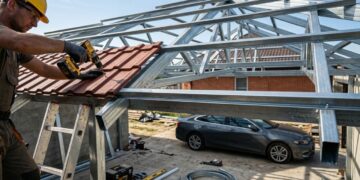 Quanto custa fazer uma garagem coberta em julho de 2026 com estrutura metálica, telha termoacústica ou policarbonato