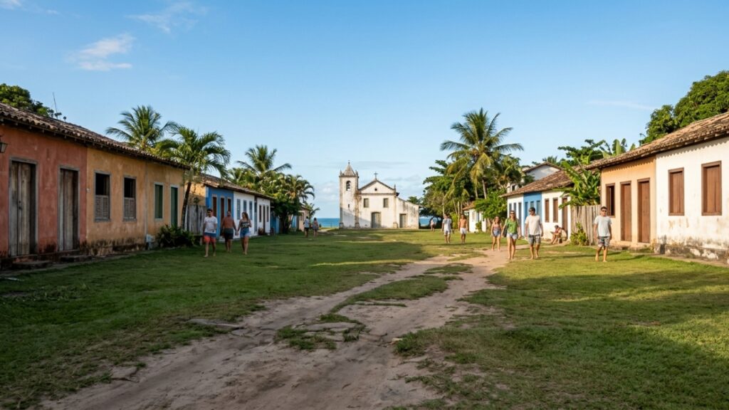 Trancoso, na Bahia, tem quadrado histórico tombado, pousadas de luxo entre coqueiros e uma trilha de 10 km que liga a vila à Praia dos Nativos sem asfalto