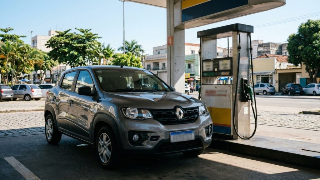 O compacto com 185 mm de altura do solo quer provar que carro pequeno também pode encarar buraco sem pedir desculpa