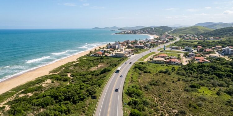 A Rodovia do Sol no Espírito Santo tem 67 km de litoral entre Guarapari e Marataízes e é considerada um dos trechos costeiros mais bonitos do Brasil para dirigir
