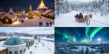 Cidade situada na linha do Círculo Polar Ártico é conhecida no mundo inteiro como a terra natal do Papai Noel, atraindo milhares de turistas