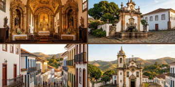 Cidade histórica, fundada em 1711, abriga belas igrejas barrocas do ciclo do ouro e exibe obras-primas entalhadas em madeira por Aleijadinho