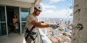 Quanto um instalador de redes cobra para fixar telas de proteção de nylon em cinco janelas de apartamento em 2026