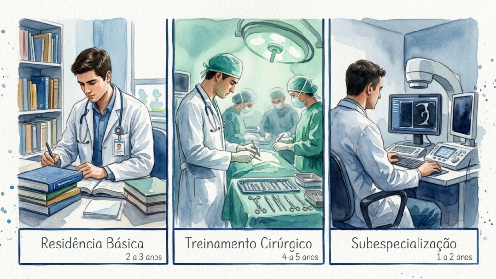 A diferença de salário entre médico generalista e especialista no Brasil e quanto tempo de formação separa os dois