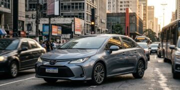 O sedã híbrido que faz 17,5 km por litro na cidade virou provocação direta para quem acha que carro econômico precisa ser pequeno