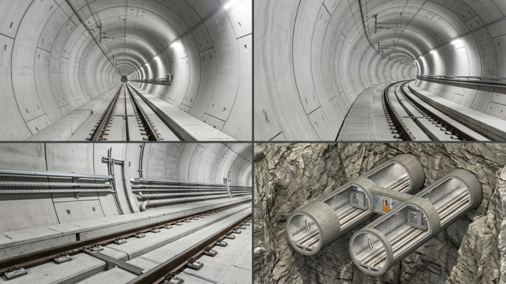 Túnel suíço que atravessou os Alpes com precisão