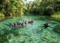 Bonito, no Mato Grosso do Sul, não tem mar mas tem rios com visibilidade de 40 metros e é o destino de ecoturismo com maior controle de visitantes do Brasil
