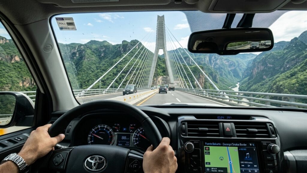Com uma pista suspensa a 403 metros acima do solo nas montanhas da Sierra Madre, a ponte estaiada mexicana é a mais alta da América do Norte