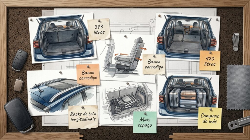 O SUV compacto que ajusta o porta-malas conforme a necessidade tenta vencer quem escolhe carro olhando carrinho de bebê e mala de viagem