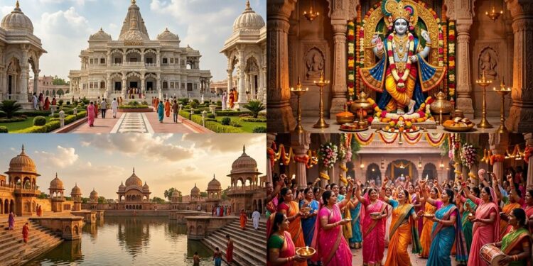 Cidade ideal para quem busca espiritualidade abriga centenas de templos sagrados dedicados a Krishna, sendo um dos principais destinos da Índia