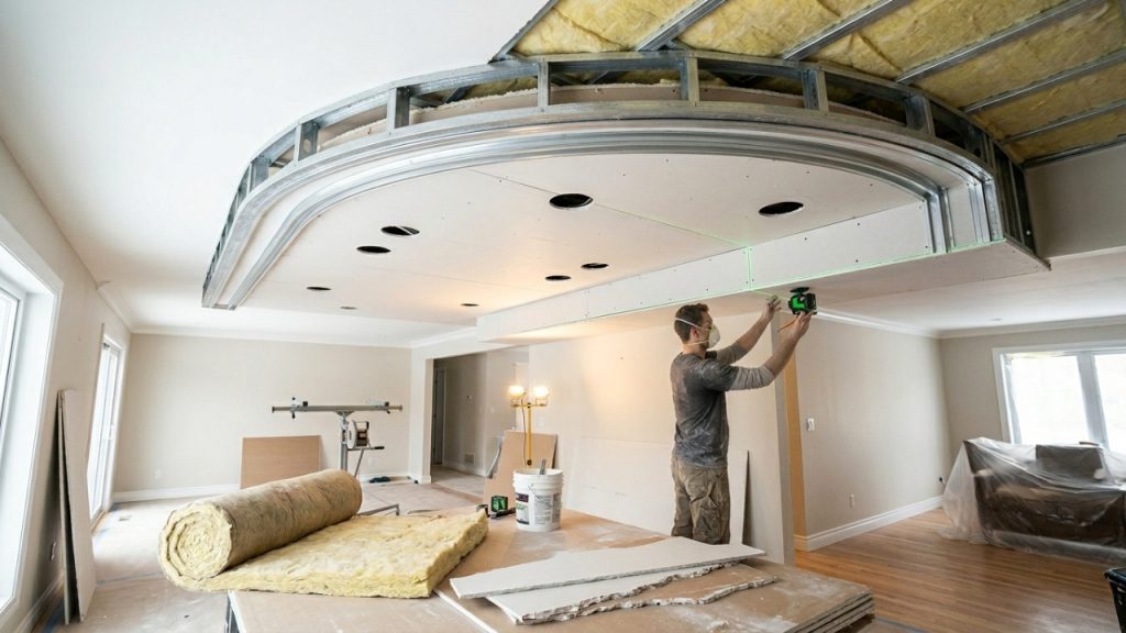Quanto um gesseiro cobra para fazer forro de drywall em uma sala de 30 m² em 2026