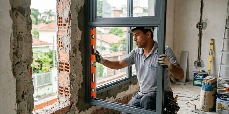 Quanto um profissional cobra para instalar janela de alumínio em um quarto em 2026, e o que encarece a troca