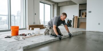 Quanto um pedreiro cobra para nivelar o contrapiso de um apartamento em 2026 antes de instalar piso novo