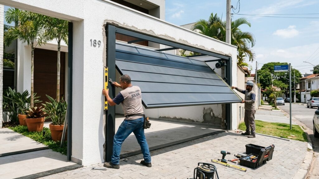 Quanto um serralheiro cobra para fazer portão basculante em uma casa em 2026