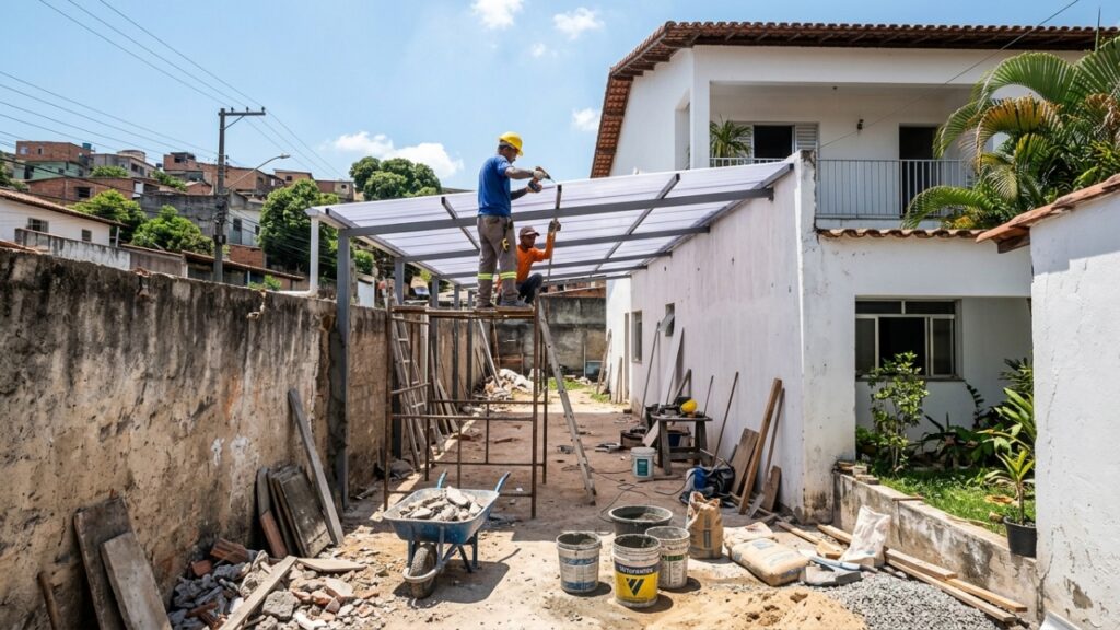 Custo e aprovação de garagem coberta residencial