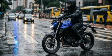 A street de 250 cilindradas com ABS nas duas rodas quer ser a escolha de quem descobriu que frear bem vale mais que correr muito