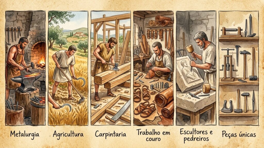 Ferramentas romanas de Vindolanda e o que revelam sobre a vida no forte