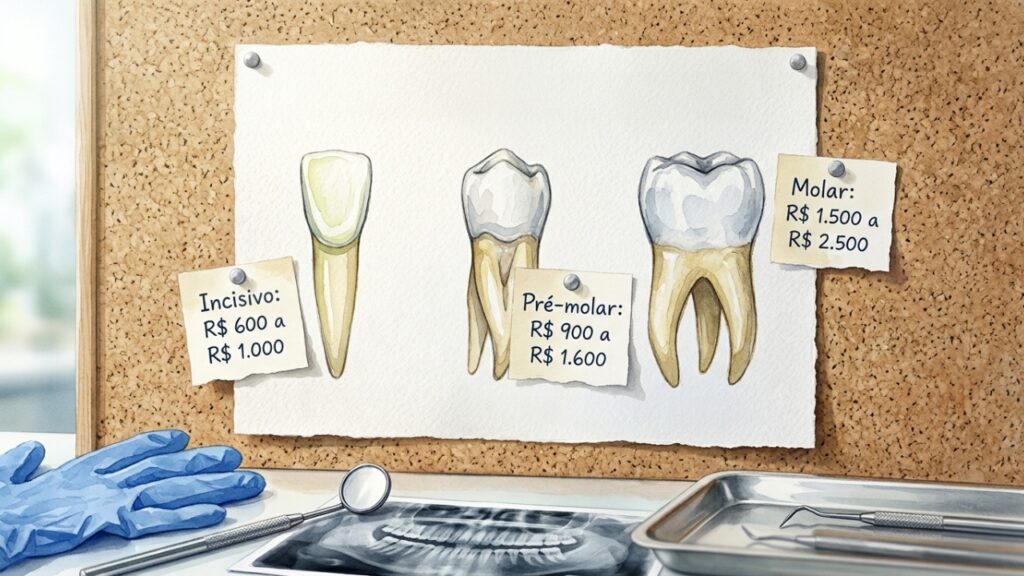 Quanto um dentista cobra para fazer um canal em 2026 e quando o convênio odontológico é obrigado a cobrir
