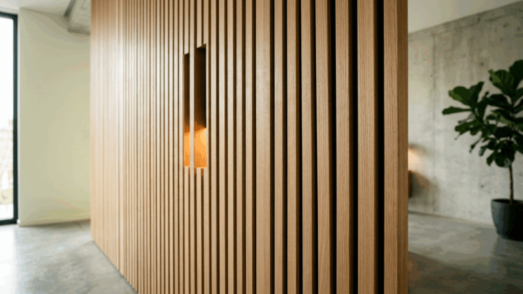 Não é apenas um painel bonito na sala: este fundo falso planejado esconde roteadores, cabos e fontes sem superaquecer os aparelhos nem cortar o sinal do Wi-Fi
