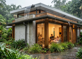 Projeto de casa une xeriscape e reuso de água para cortar os custos de consumo em até 80%