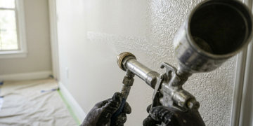 Nem reboco nem 3 demãos de tinta: o revestimento projetado que impermeabiliza e colore a fachada em uma única aplicação rápida