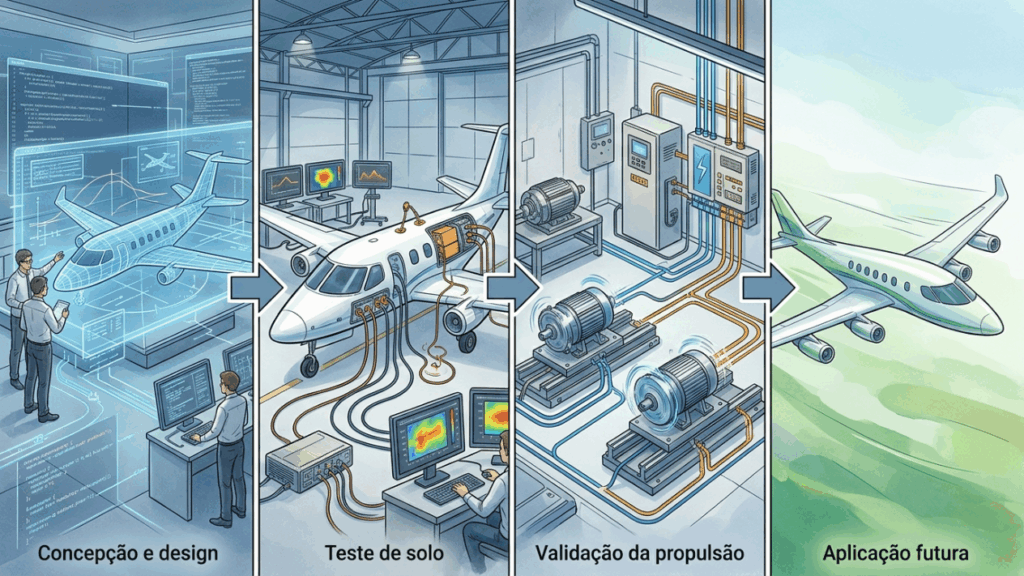 O avião elétrico experimental da NASA que não chegou a voar deixou dados valiosos sobre baterias, motores e interferência eletromagnética para a aviação limpa