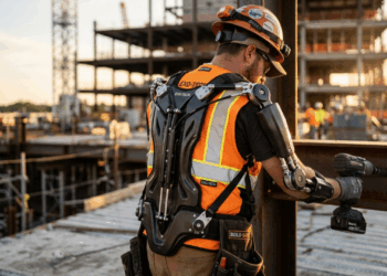 Por que os exoesqueletos industriais reduzem 60% da carga na coluna sem usar baterias