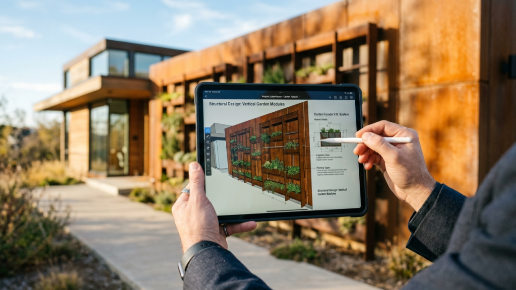 O aço corten que enferruja de propósito está tomando as fachadas de casas modernas no Brasil em 2026: e por que a ferrugem não é um problema